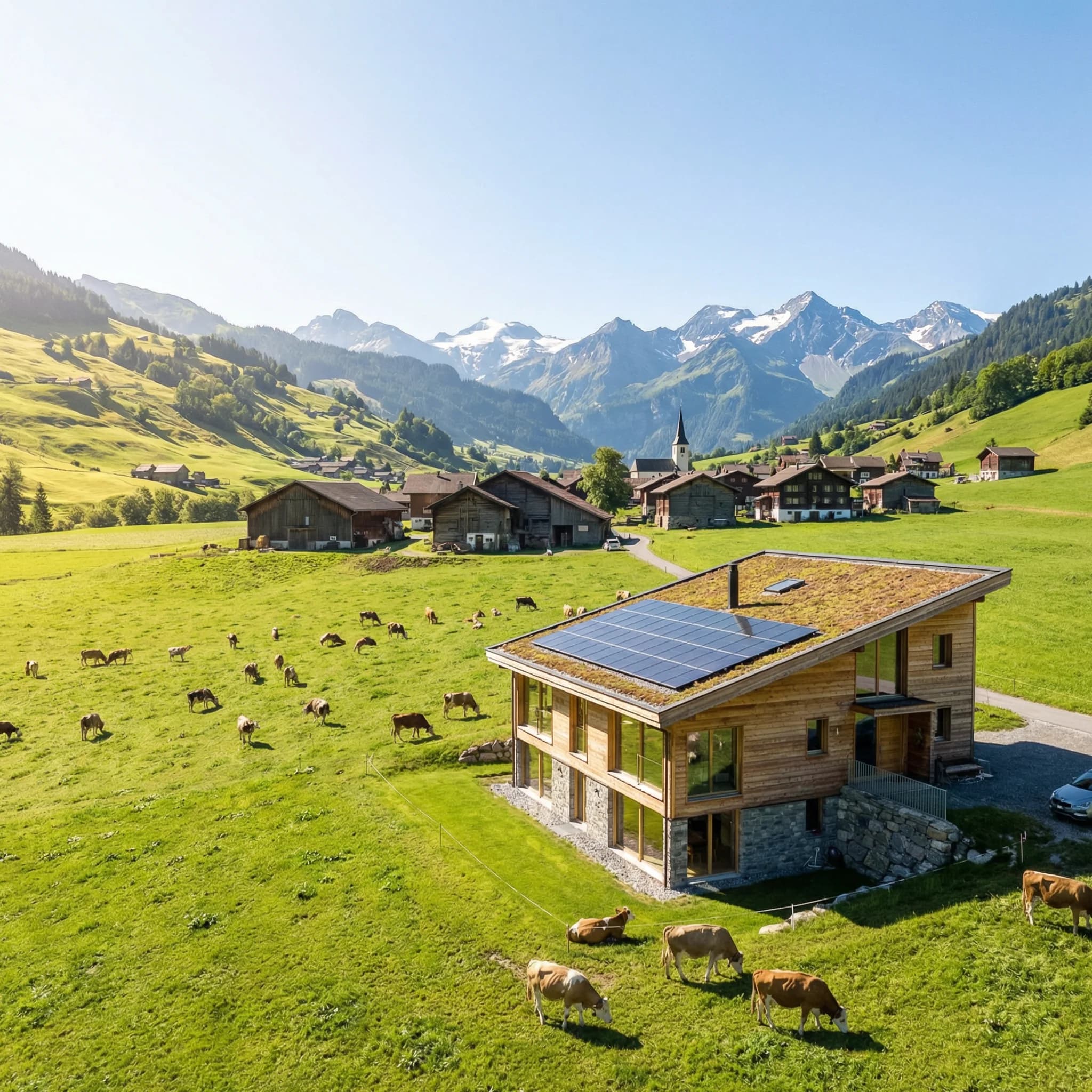 Solaranlage Installation Uri